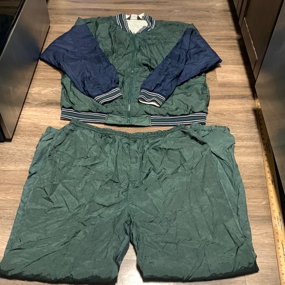 Dior Green and Navy Bomber Jacket with Matching Pants